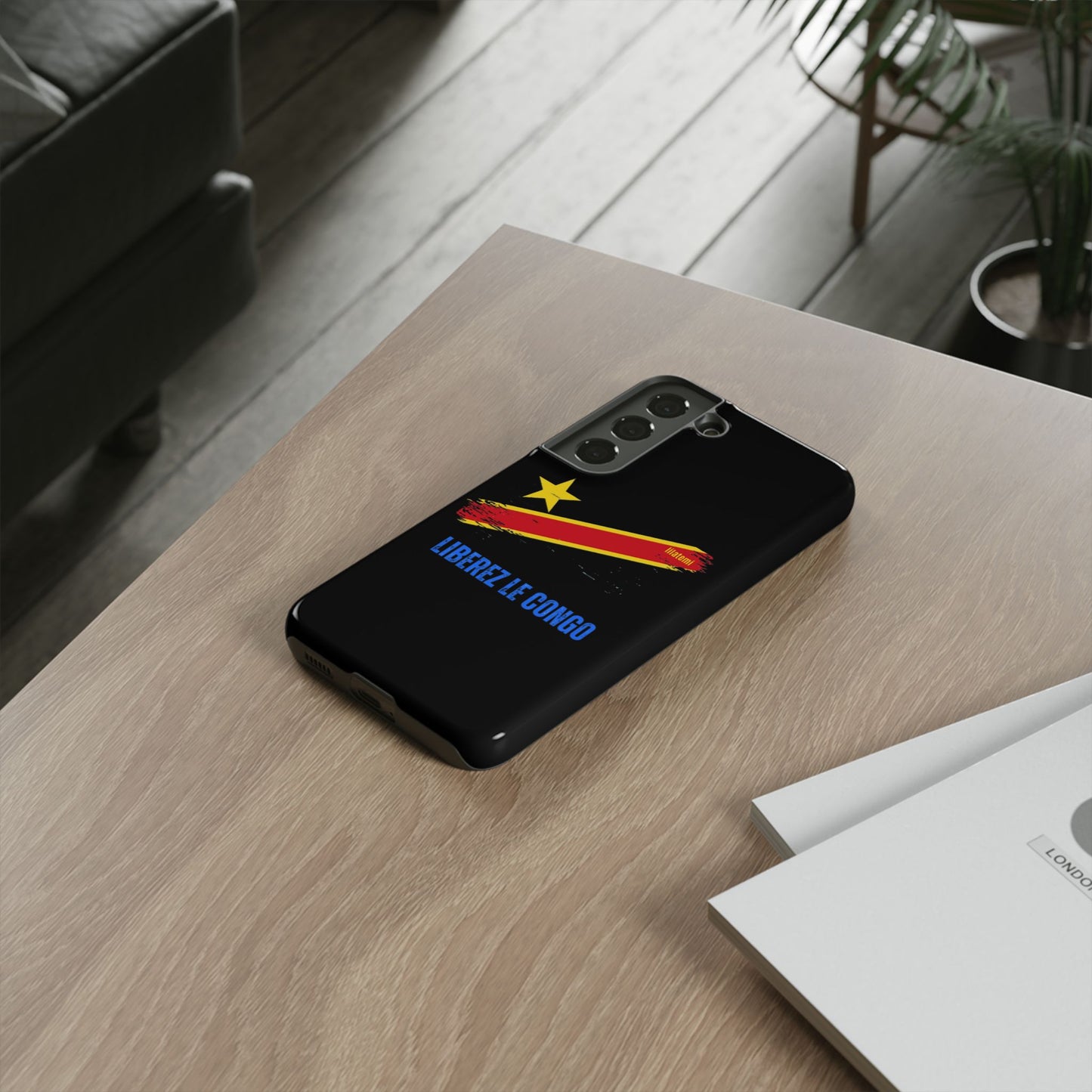 Coque de téléphone – Design "Libérer le Congo" (Compatible avec iPhone, Samsung, Google Pixel)