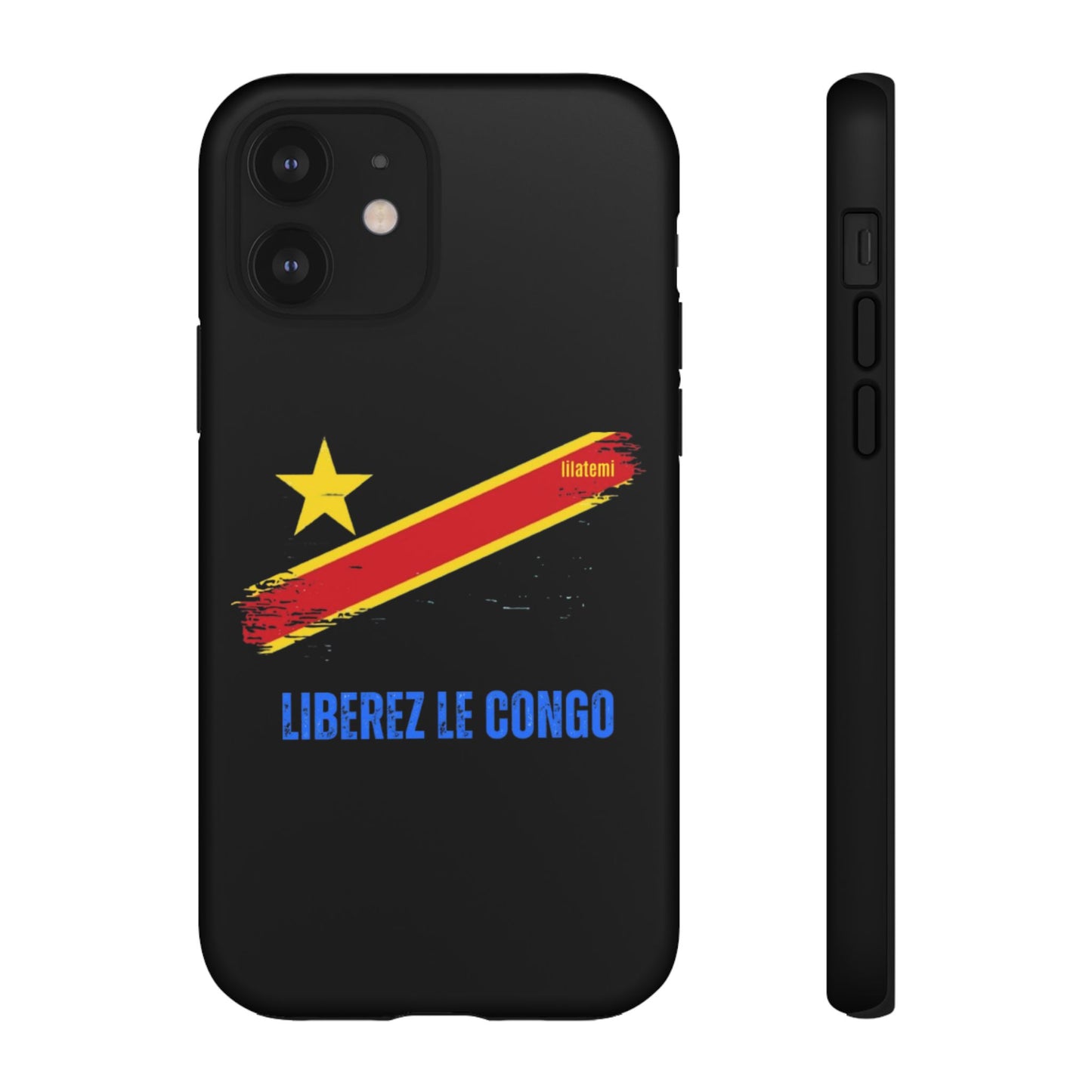 Coque de téléphone – Design "Libérer le Congo" (Compatible avec iPhone, Samsung, Google Pixel)