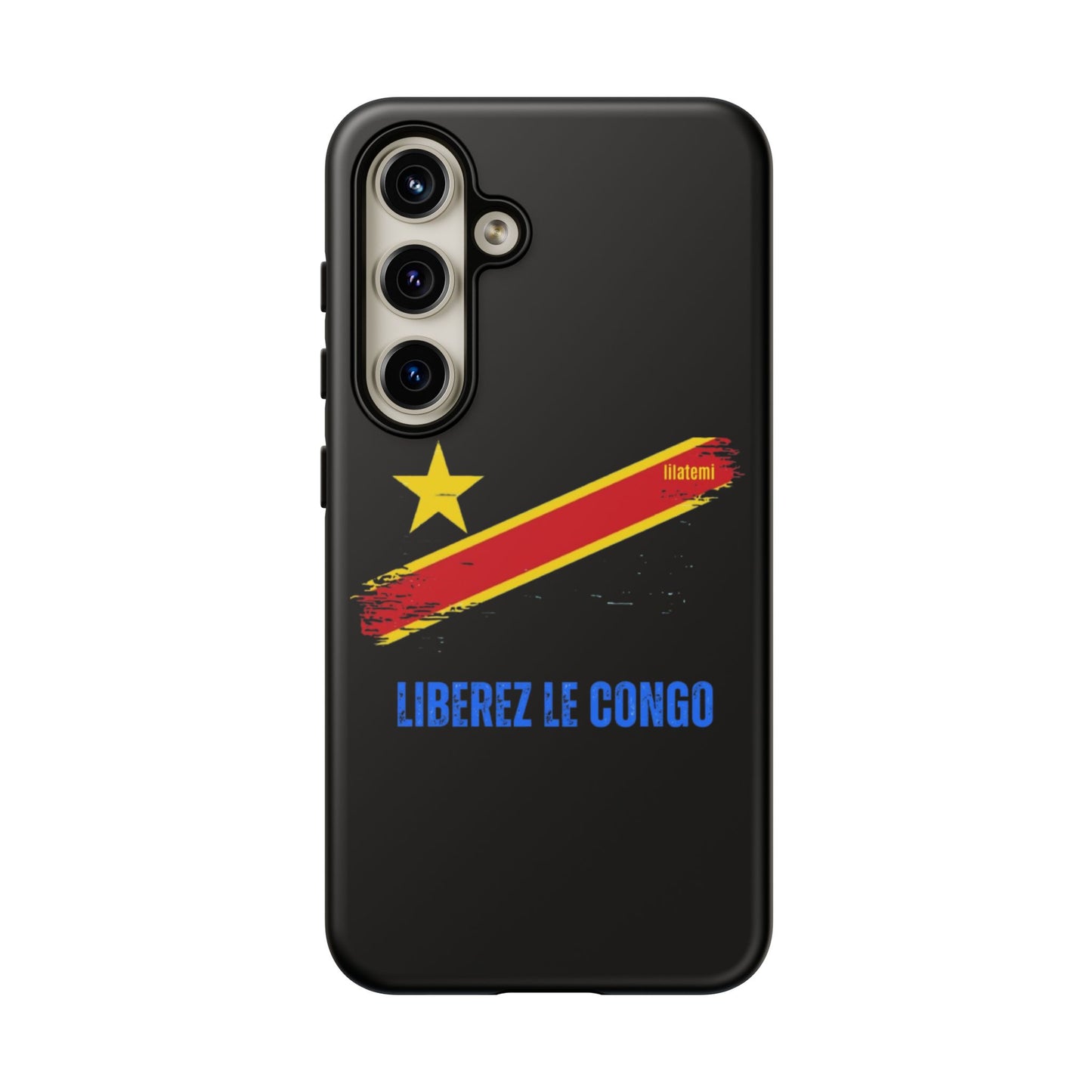 Coque de téléphone – Design "Libérer le Congo" (Compatible avec iPhone, Samsung, Google Pixel)