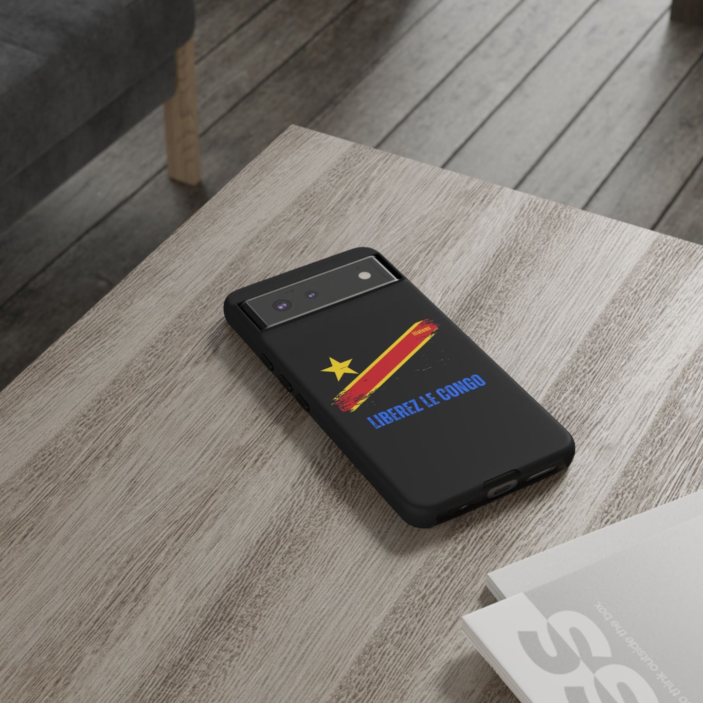 Coque de téléphone – Design "Libérer le Congo" (Compatible avec iPhone, Samsung, Google Pixel)
