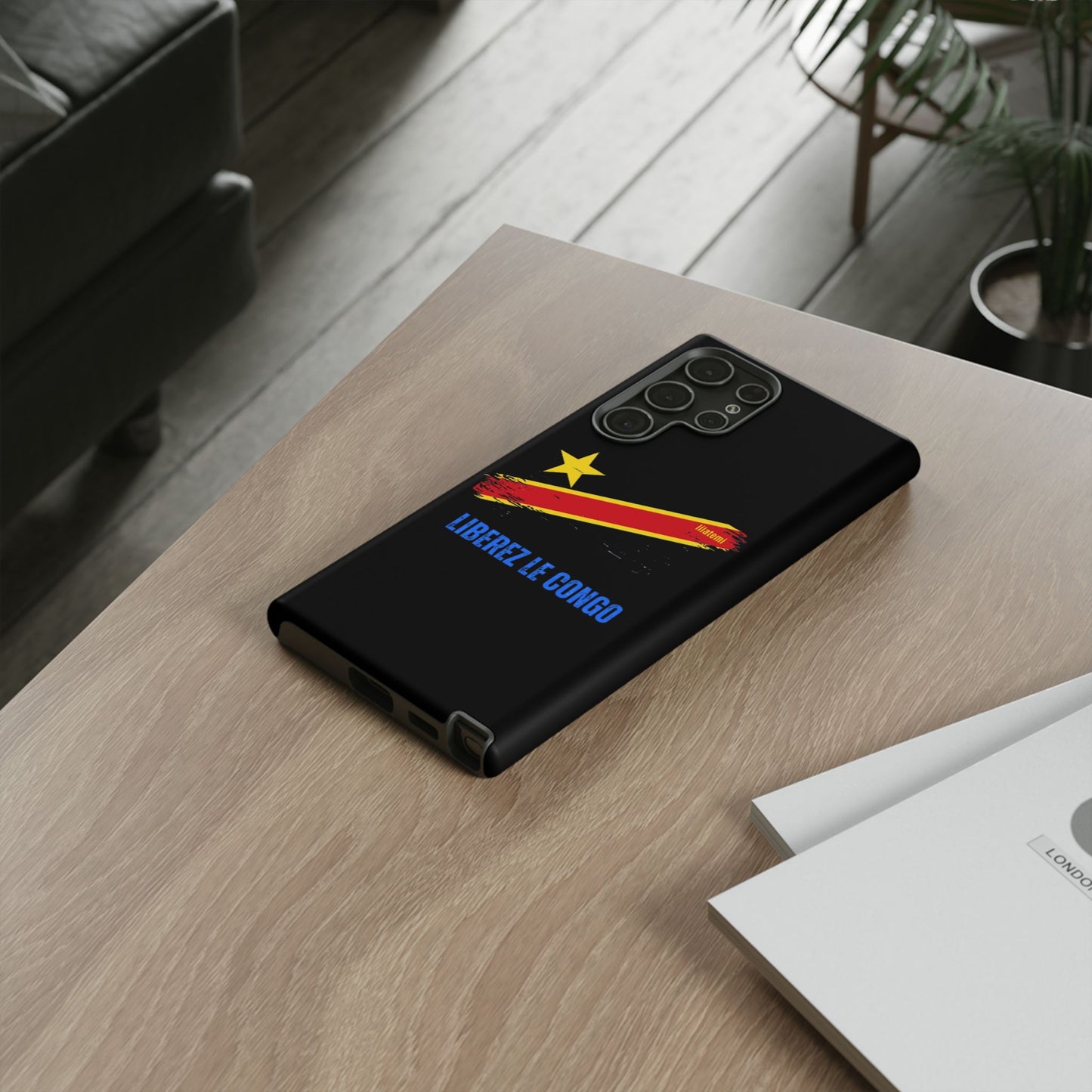 Coque de téléphone – Design "Libérer le Congo" (Compatible avec iPhone, Samsung, Google Pixel)
