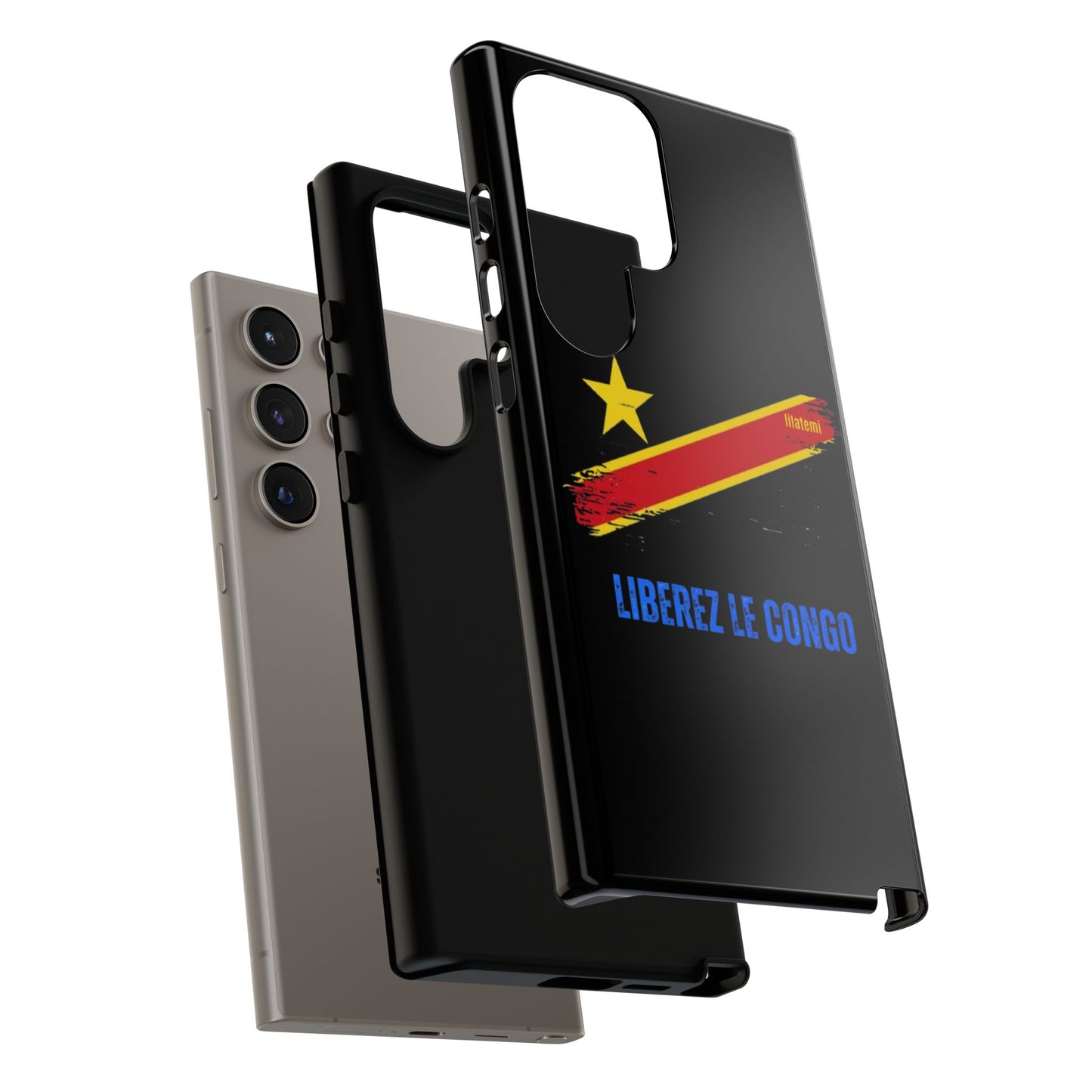 Coque de téléphone – Design "Libérer le Congo" (Compatible avec iPhone, Samsung, Google Pixel)