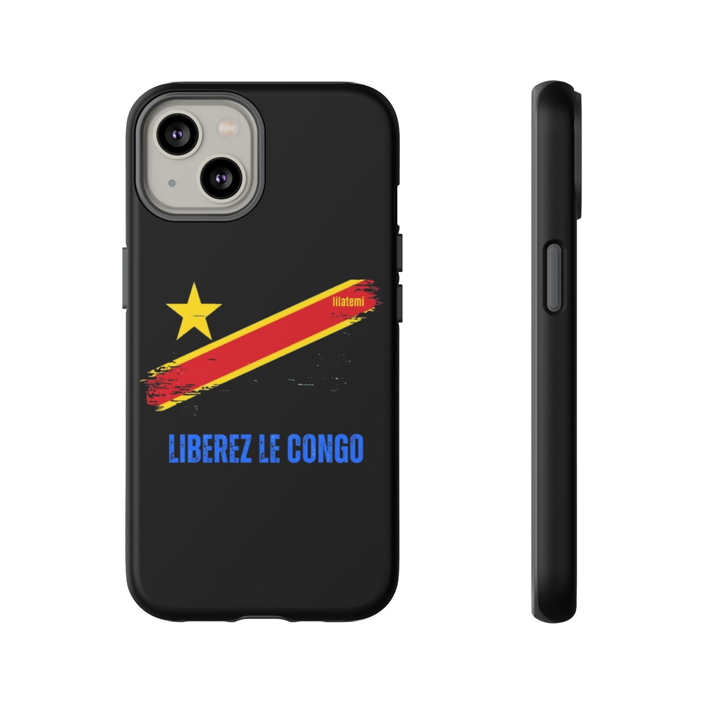 Coque de téléphone – Design "Libérer le Congo" (Compatible avec iPhone, Samsung, Google Pixel)