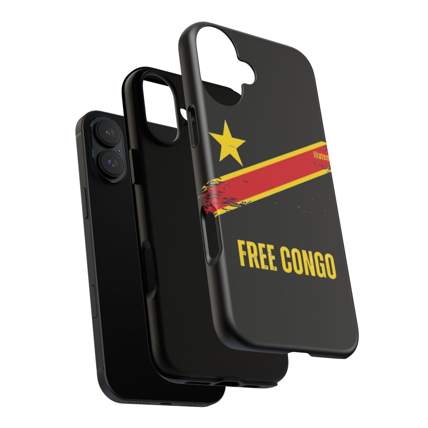 Coque de téléphone – Design "FREE CONGO" (Compatible avec iPhone, Samsung, Google Pixel)