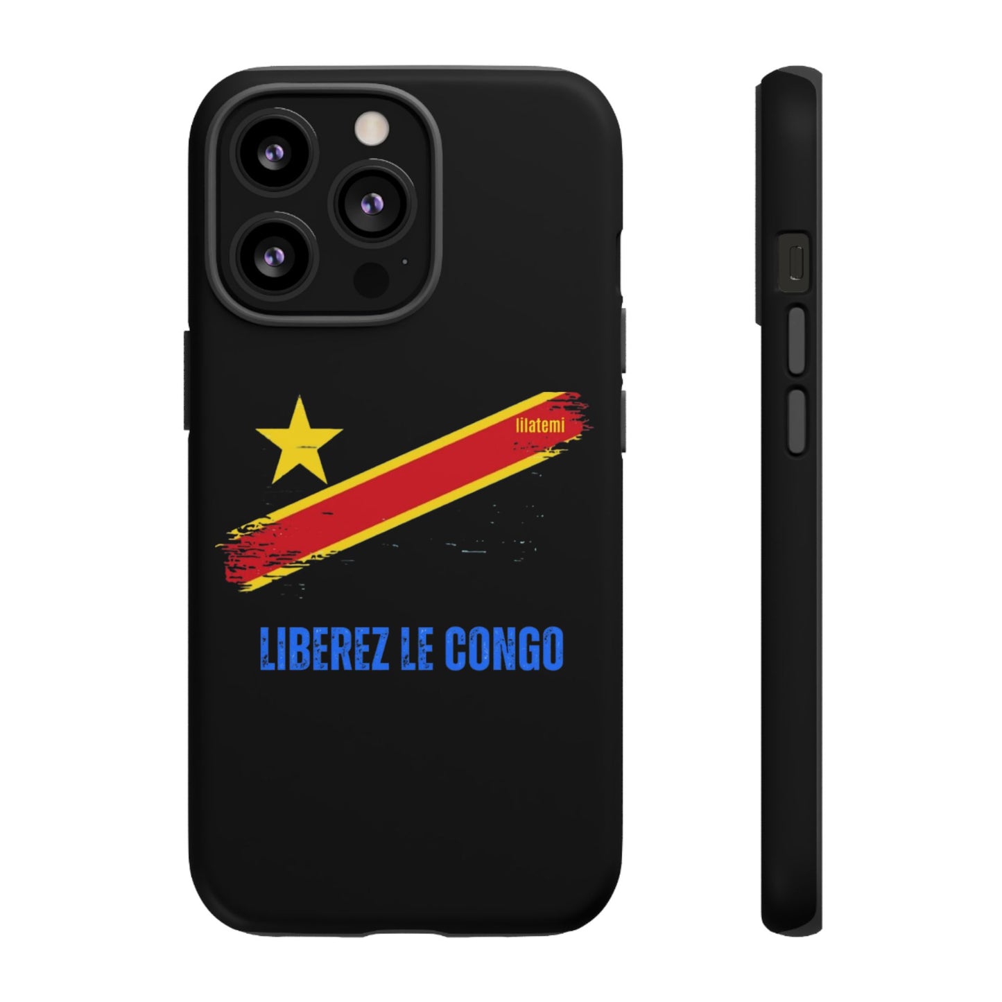 Coque de téléphone – Design "Libérer le Congo" (Compatible avec iPhone, Samsung, Google Pixel)