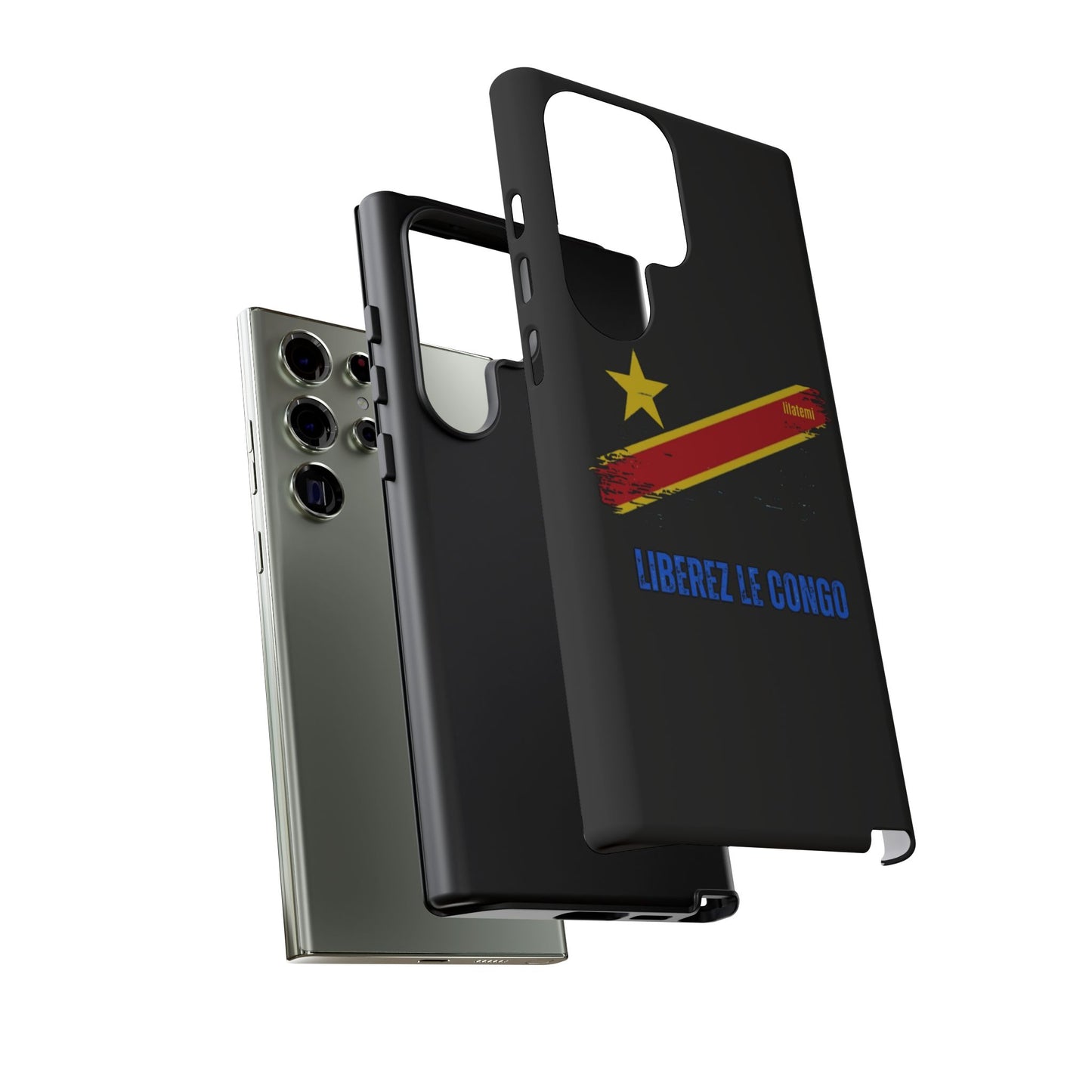 Coque de téléphone – Design "Libérer le Congo" (Compatible avec iPhone, Samsung, Google Pixel)