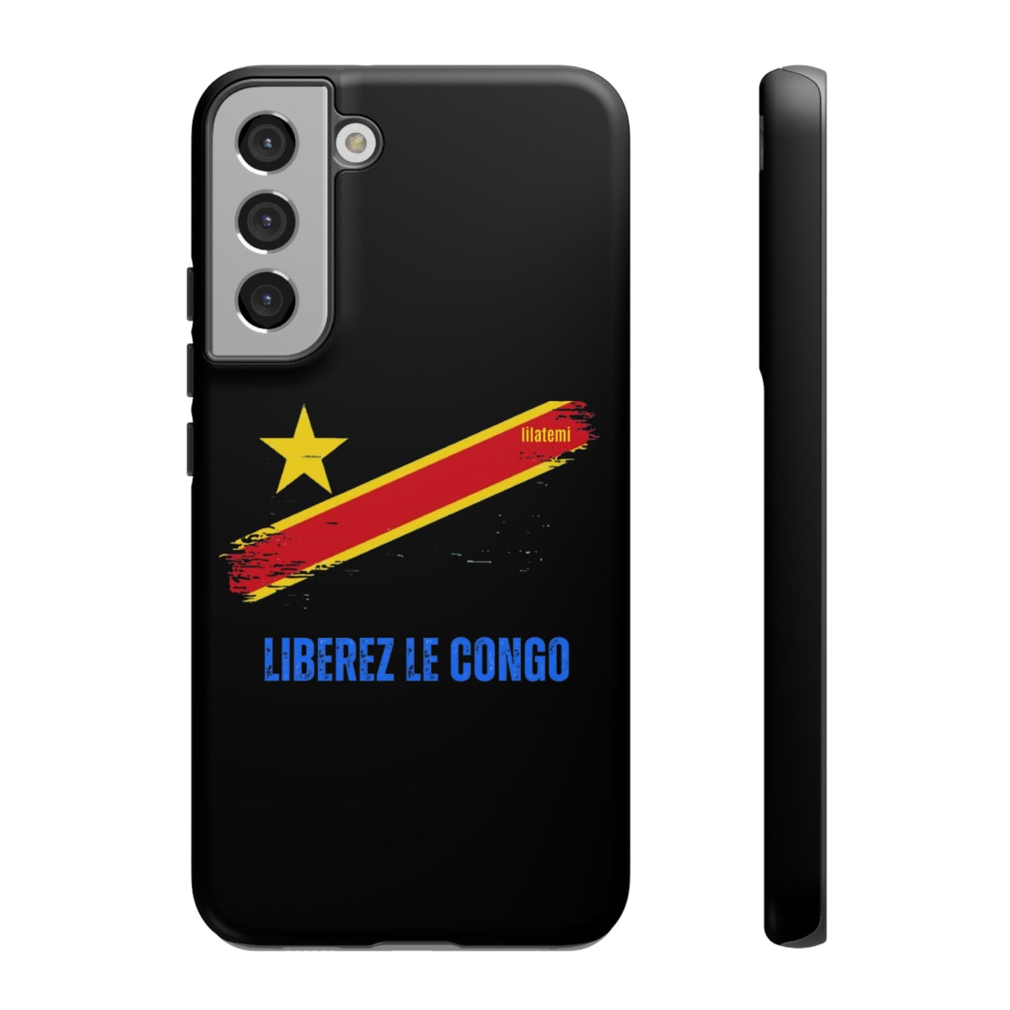 Coque de téléphone – Design "Libérer le Congo" (Compatible avec iPhone, Samsung, Google Pixel)