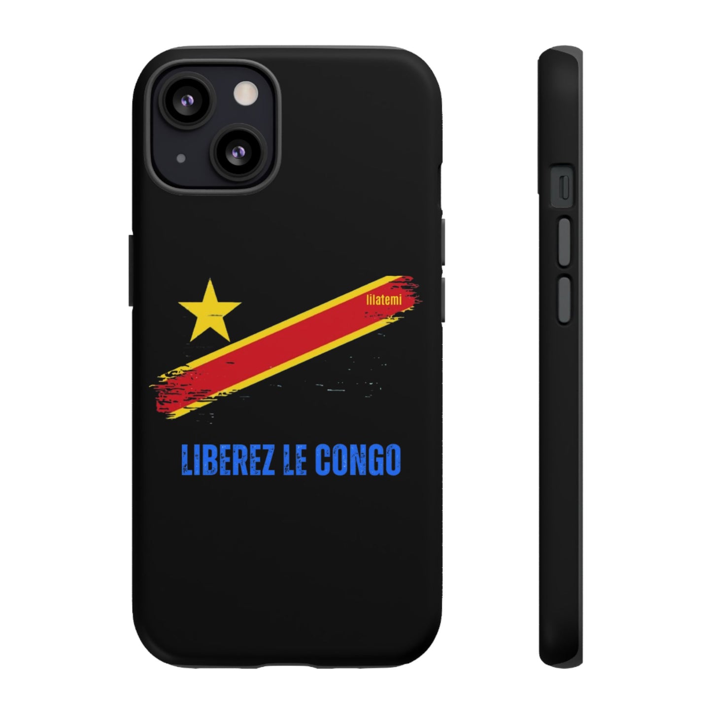 Coque de téléphone – Design "Libérer le Congo" (Compatible avec iPhone, Samsung, Google Pixel)