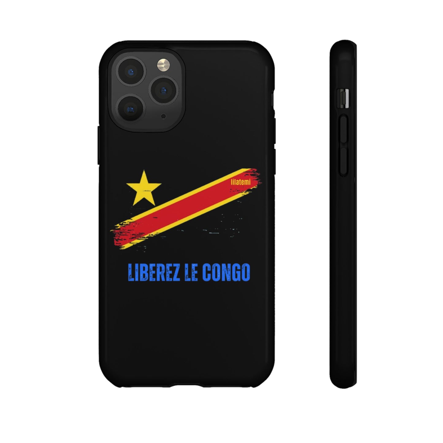 Coque de téléphone – Design "Libérer le Congo" (Compatible avec iPhone, Samsung, Google Pixel)