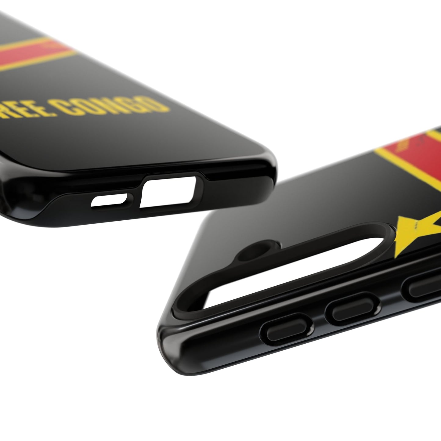 Coque de téléphone – Design "FREE CONGO" (Compatible avec iPhone, Samsung, Google Pixel)