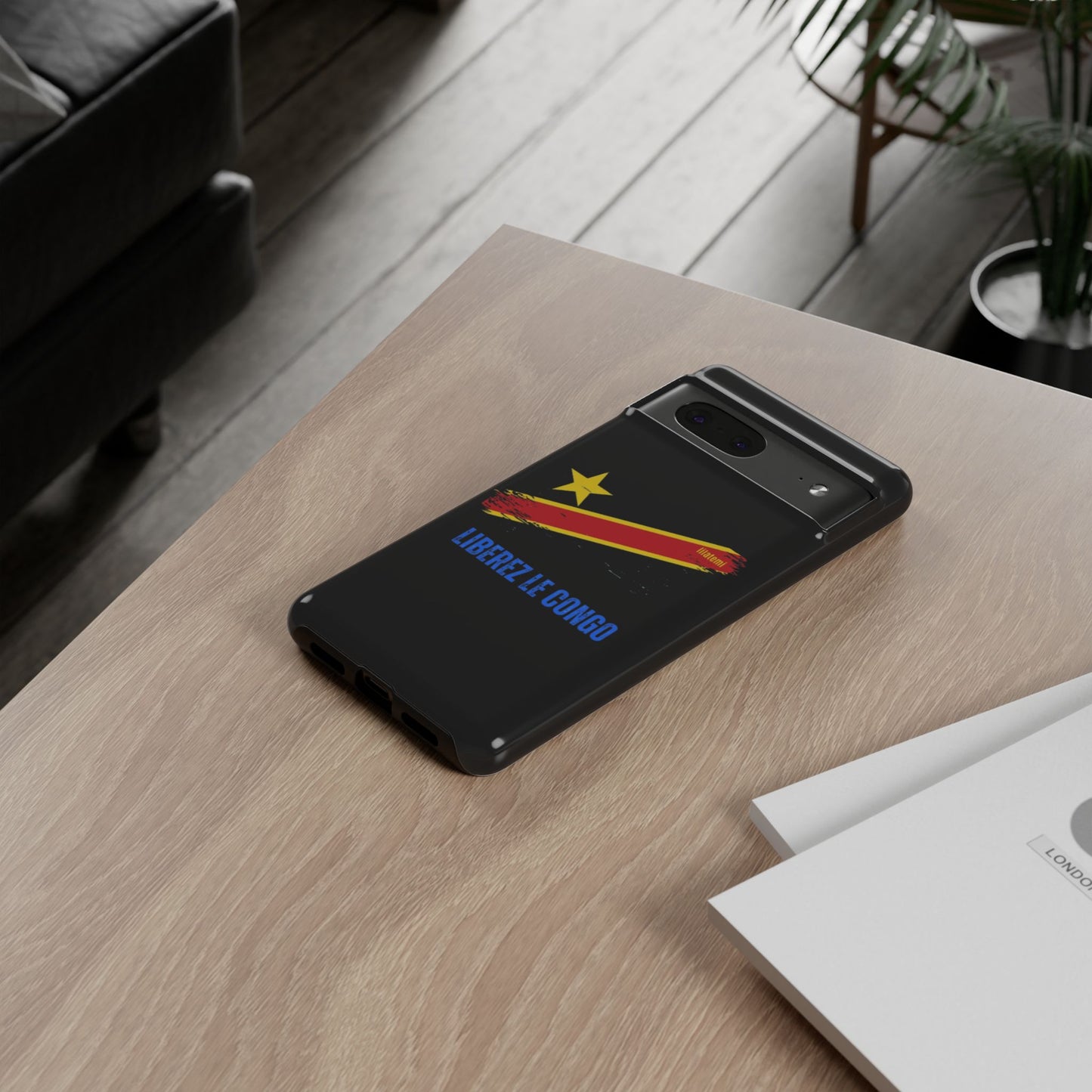 Coque de téléphone – Design "Libérer le Congo" (Compatible avec iPhone, Samsung, Google Pixel)