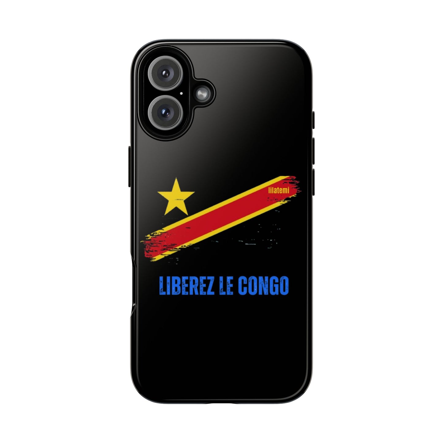 Coque de téléphone – Design "Libérer le Congo" (Compatible avec iPhone, Samsung, Google Pixel)