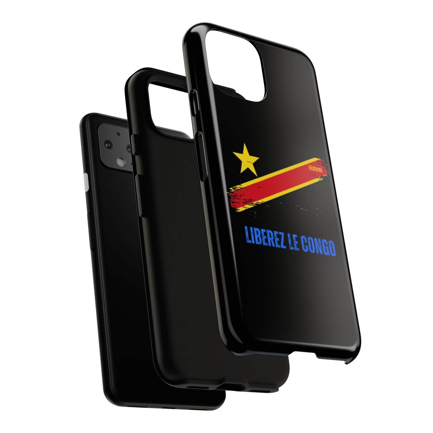 Coque de téléphone – Design "Libérer le Congo" (Compatible avec iPhone, Samsung, Google Pixel)