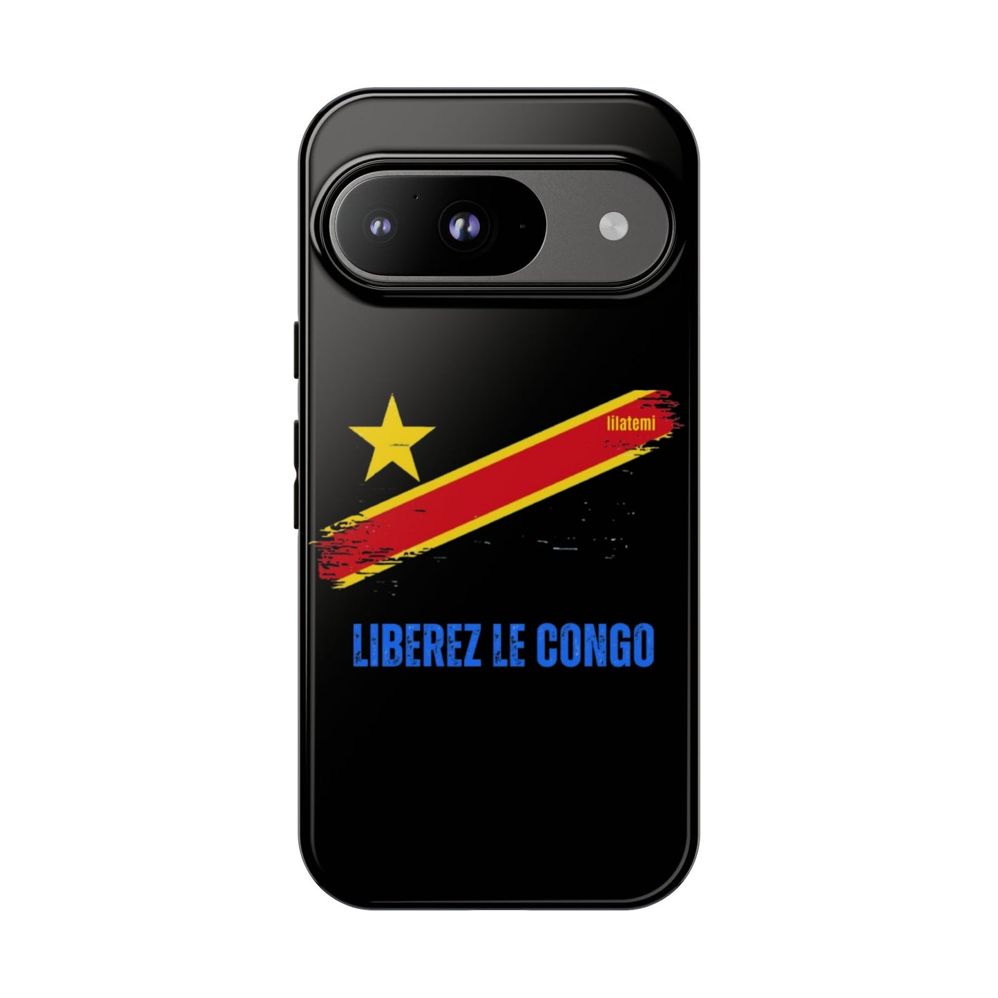 Coque de téléphone – Design "Libérer le Congo" (Compatible avec iPhone, Samsung, Google Pixel)