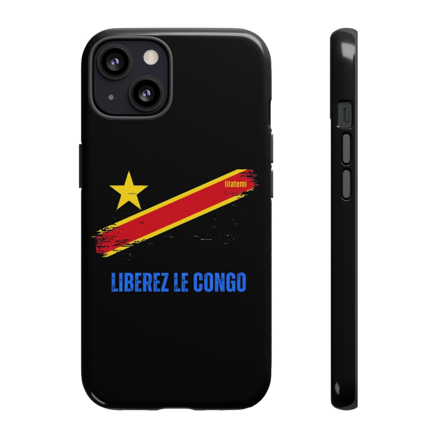 Coque de téléphone – Design "Libérer le Congo" (Compatible avec iPhone, Samsung, Google Pixel)