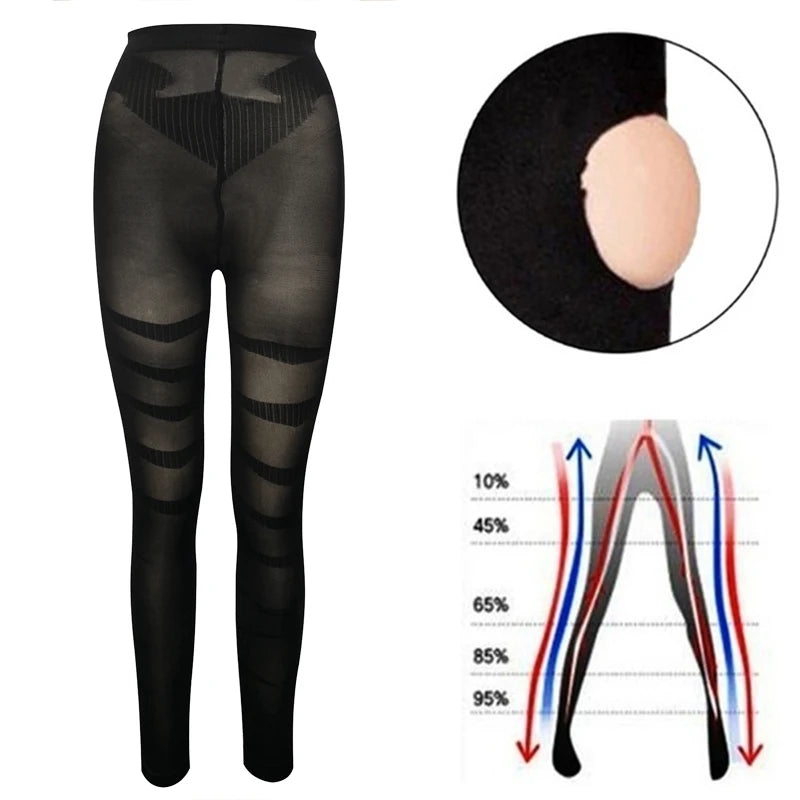 Legging gainant anti-cellulite — Sculptant taille haute ventre plat