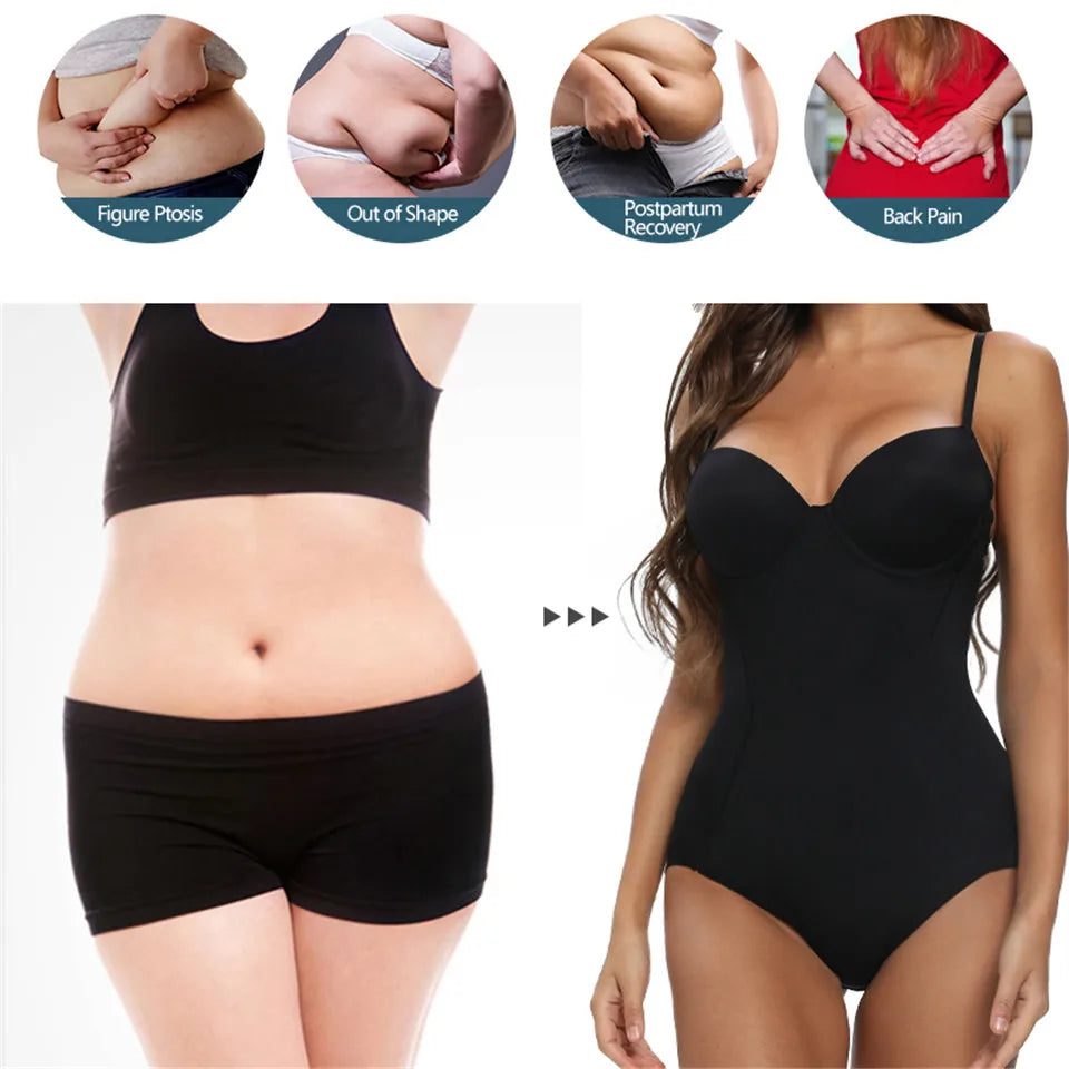 Bodysuit sculptant avec bretelles — Gaine corps complet femme
