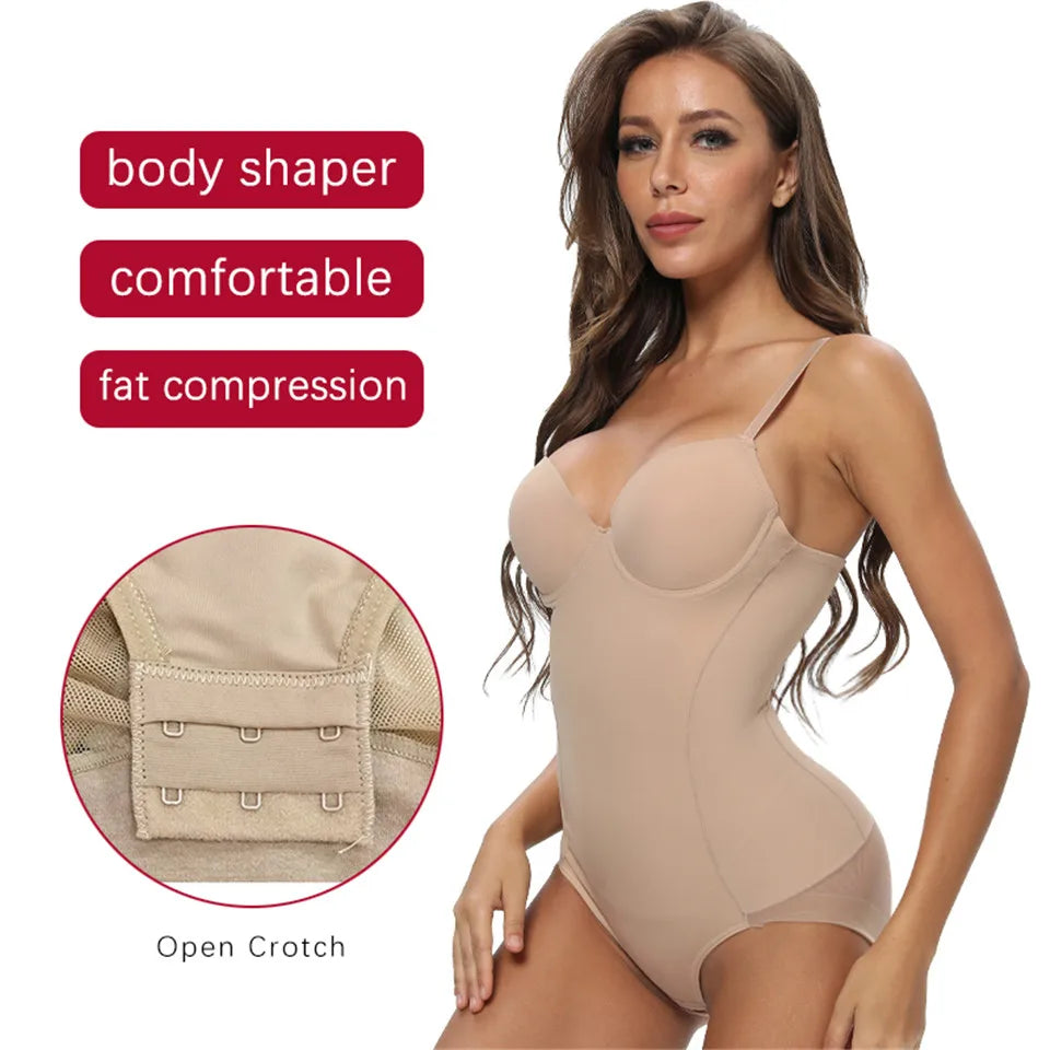 Bodysuit sculptant avec bretelles — Gaine corps complet femme