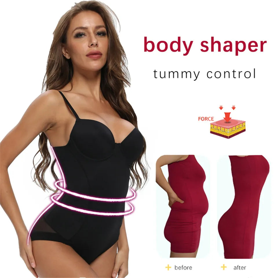 Bodysuit sculptant avec bretelles — Gaine corps complet femme