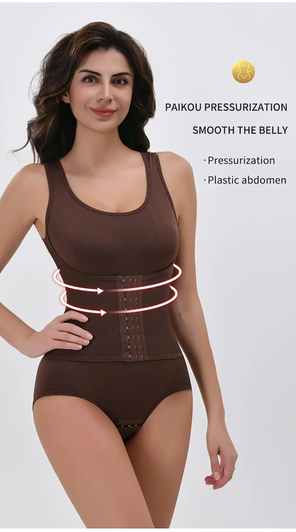 Gaine ventre plat avec ceinture — Corset amincissant & taille sculptée