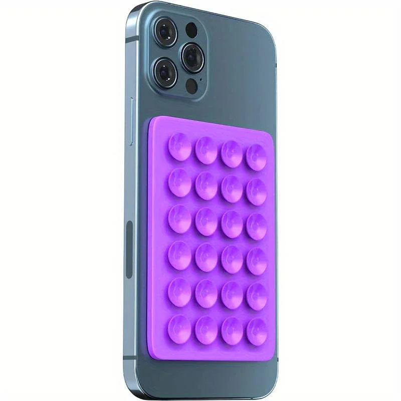 Sticker ventouse silicone téléphone — Support adhésif antidérapant multi-surface