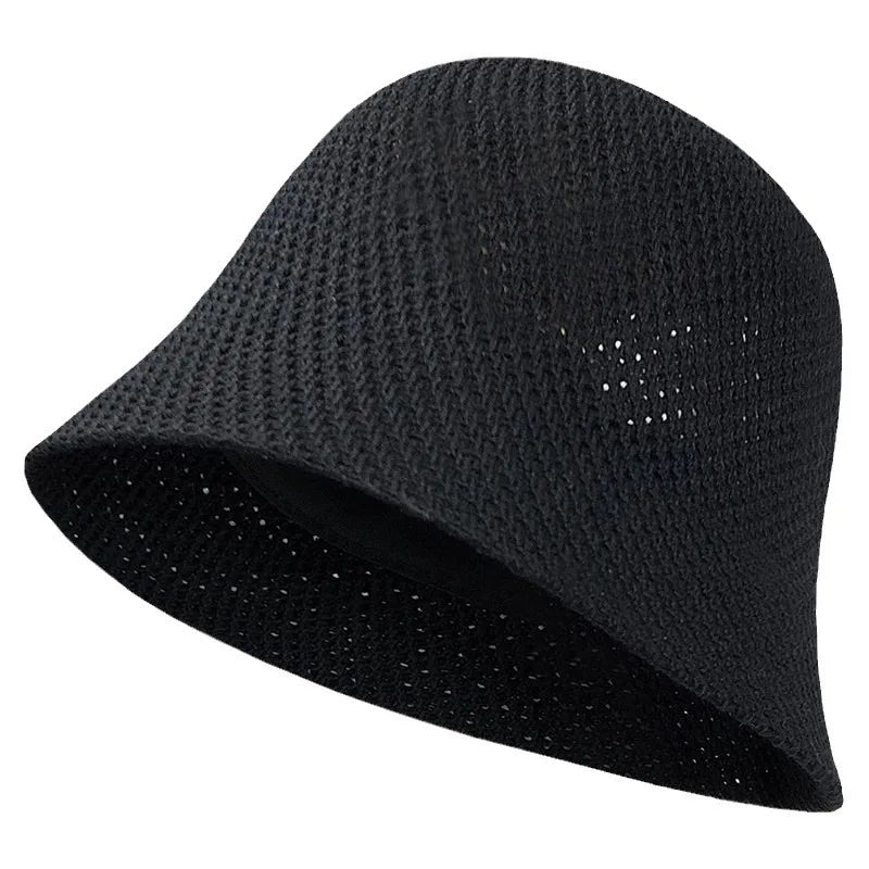 Bob uni à large bord — Chapeau de plage anti-UV femme