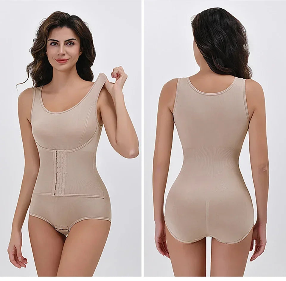 Gaine ventre plat avec ceinture — Corset amincissant & taille sculptée