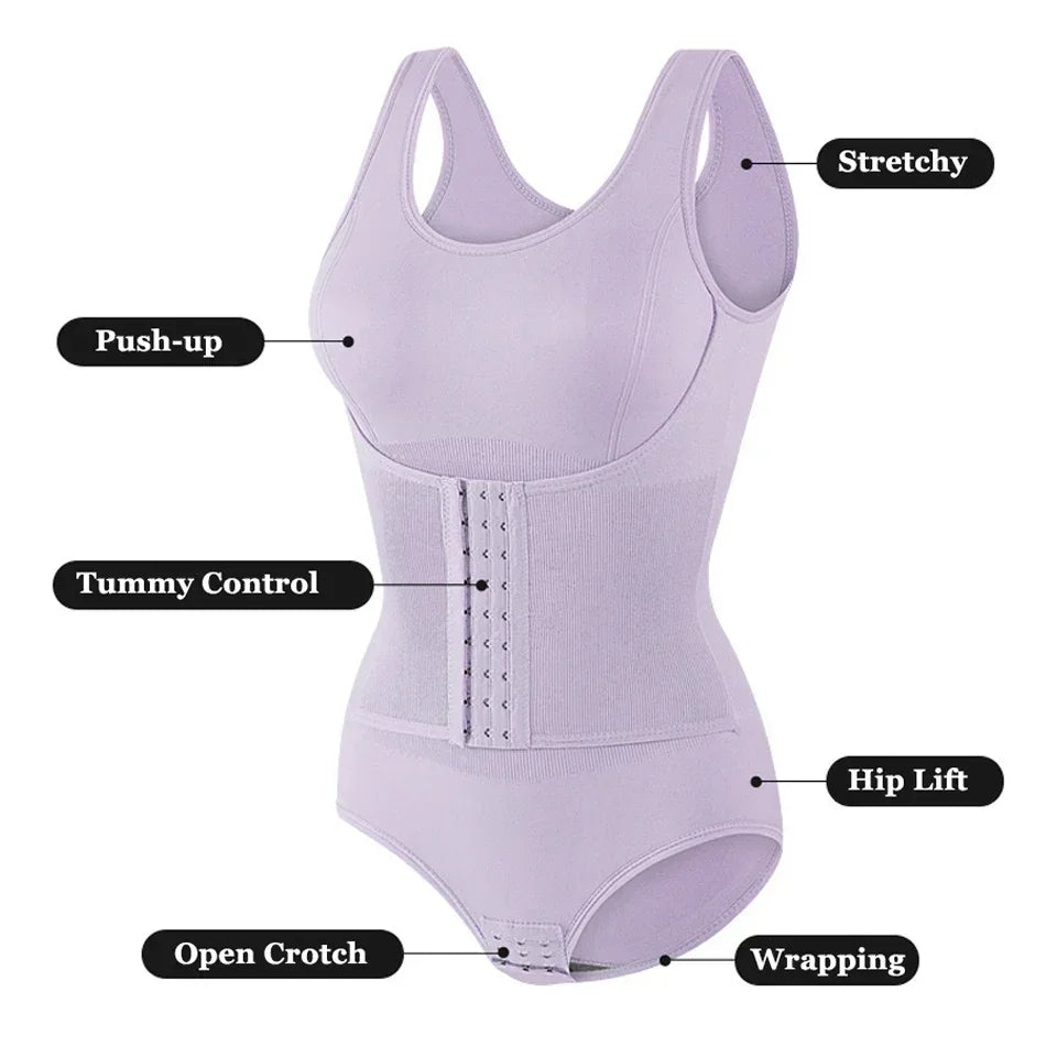 Gaine ventre plat avec ceinture — Corset amincissant & taille sculptée