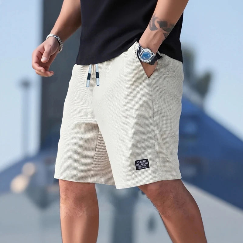 Short homme sport & plage — Tissu texturé respirant casual