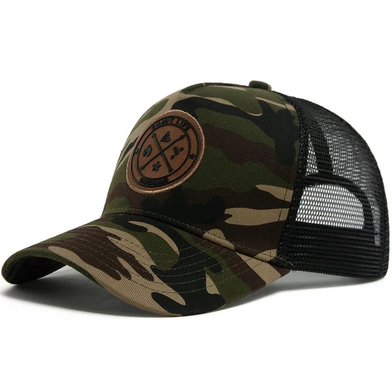 Casquette snapback mesh — Broderie Enjoy Life unisexe streetwear