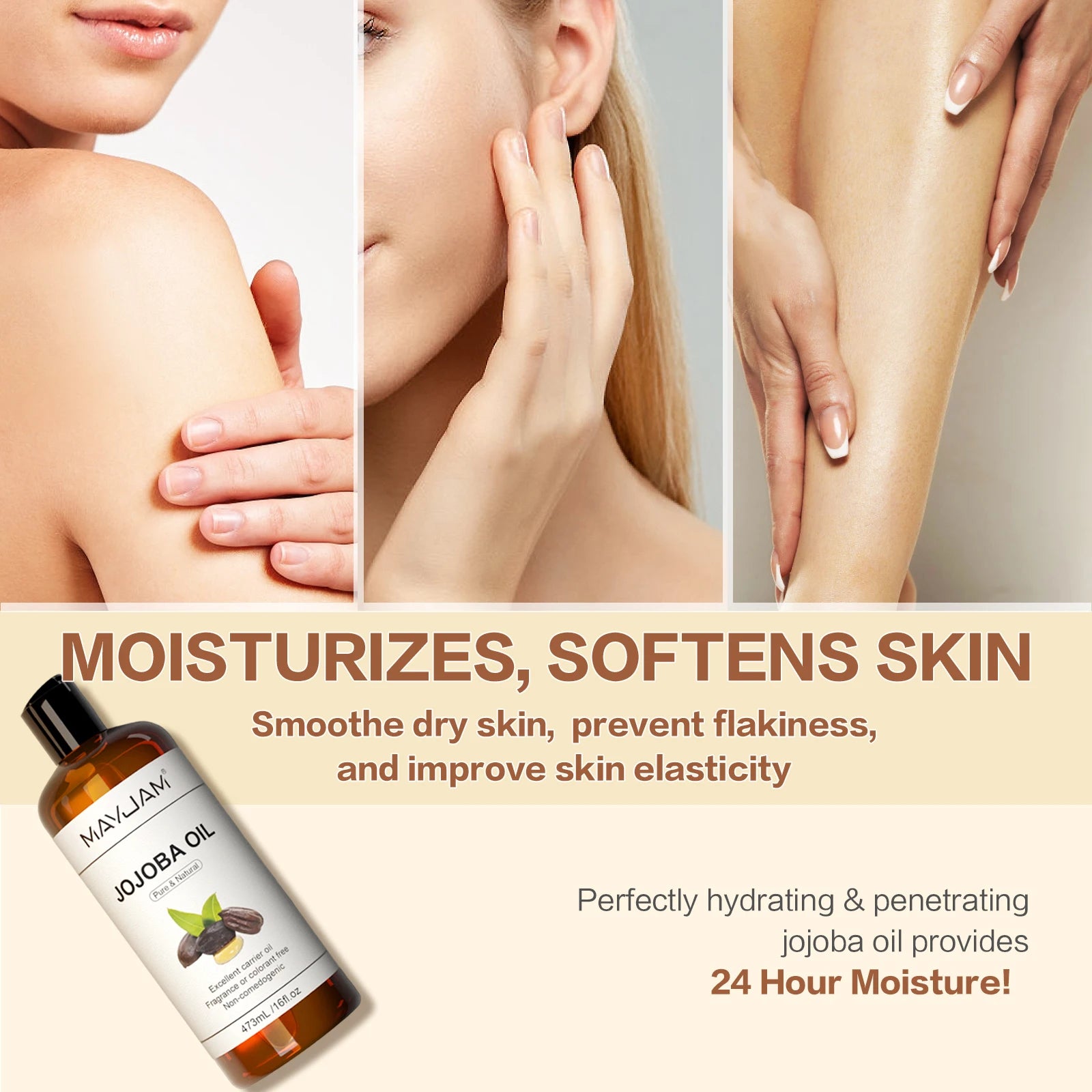 Huile végétale bio certifiée USDA — Jojoba pépins de raisin tournesol
