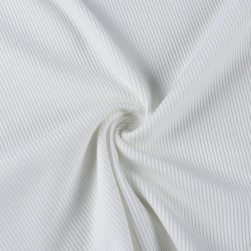Body sans manches moulant — Top halter épaules dénudées côtelé