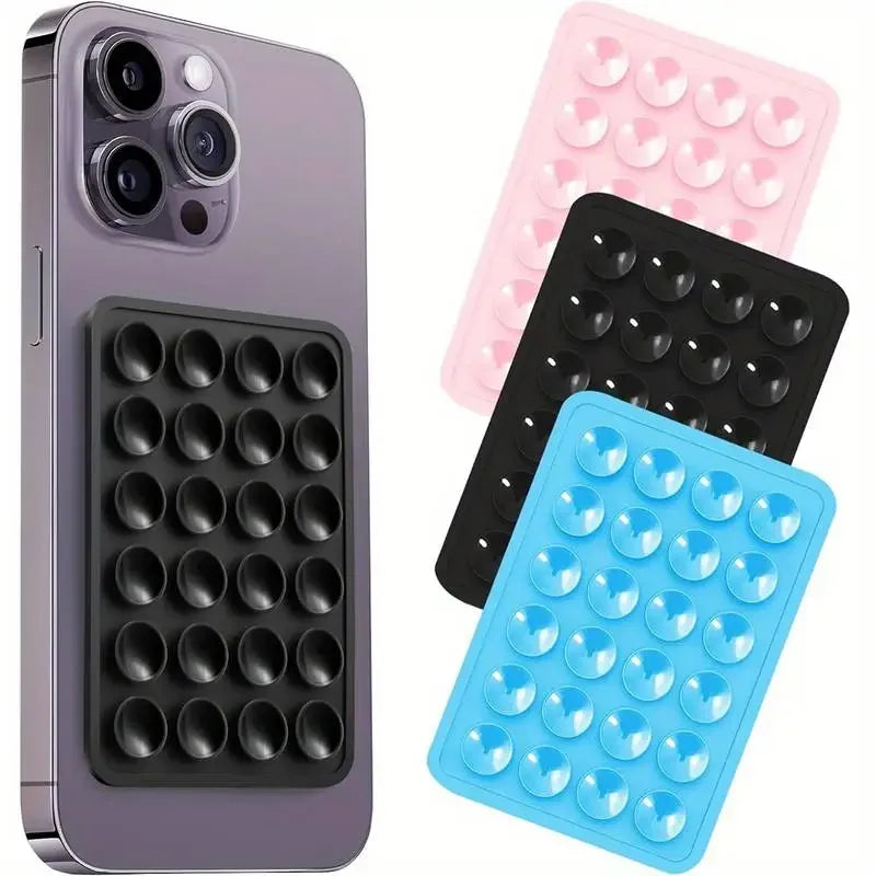 Sticker ventouse silicone téléphone — Support adhésif antidérapant multi-surface