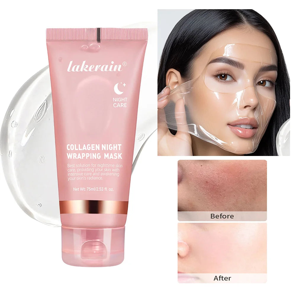 Masque peel-off collagène coréen — Anti-rides, éclat & peau rebondie