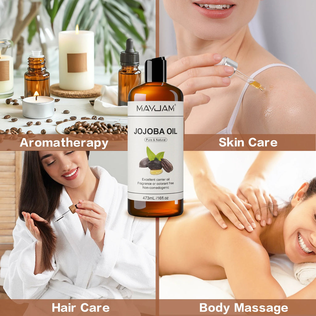 Huile végétale bio certifiée USDA — Jojoba pépins de raisin tournesol