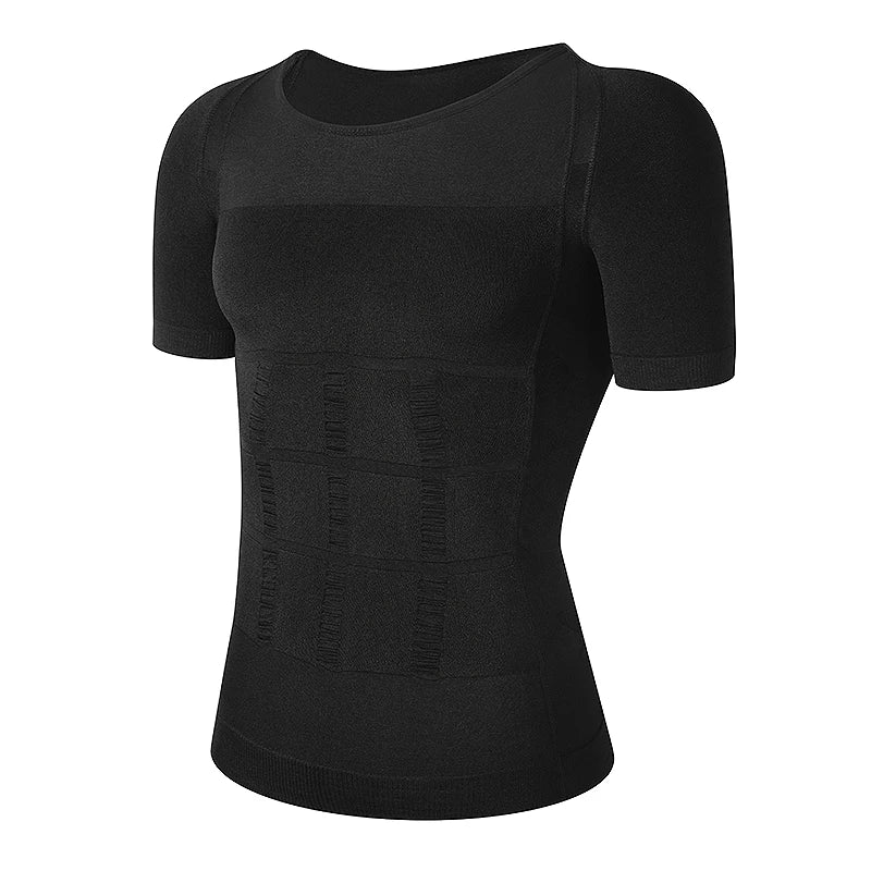 T-shirt compressant homme — Gaine abdomen & poitrine gynécomastie