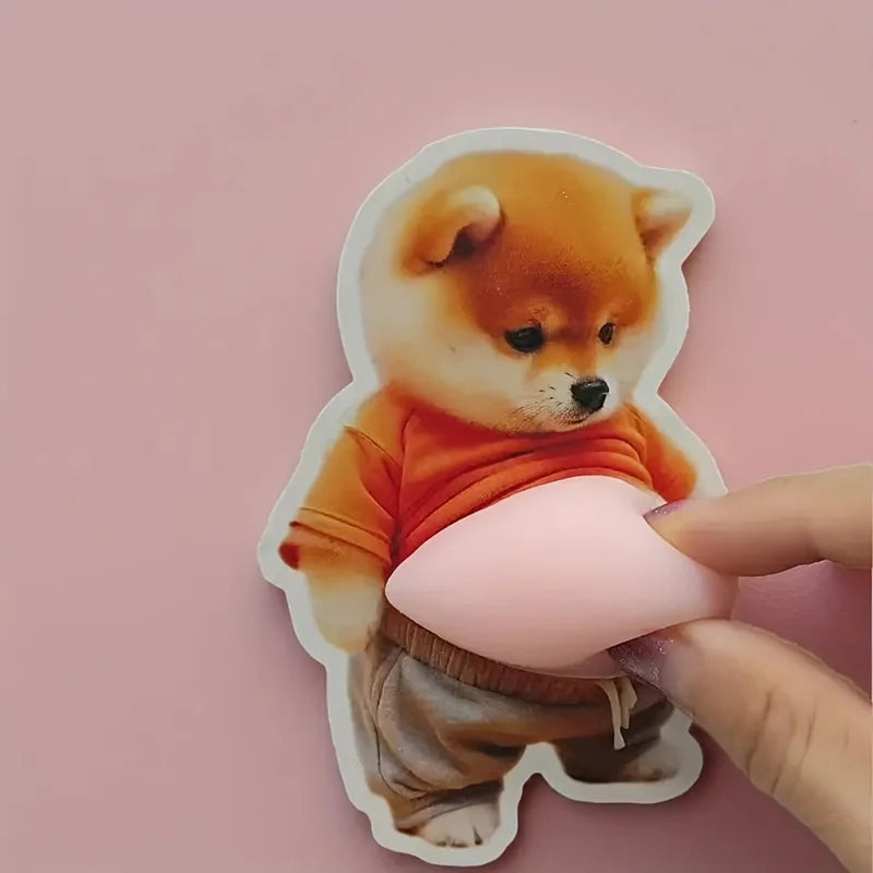 Stickers 3D Shiba Inu silicone — Autocollants chien kawaii auto-adhésifs