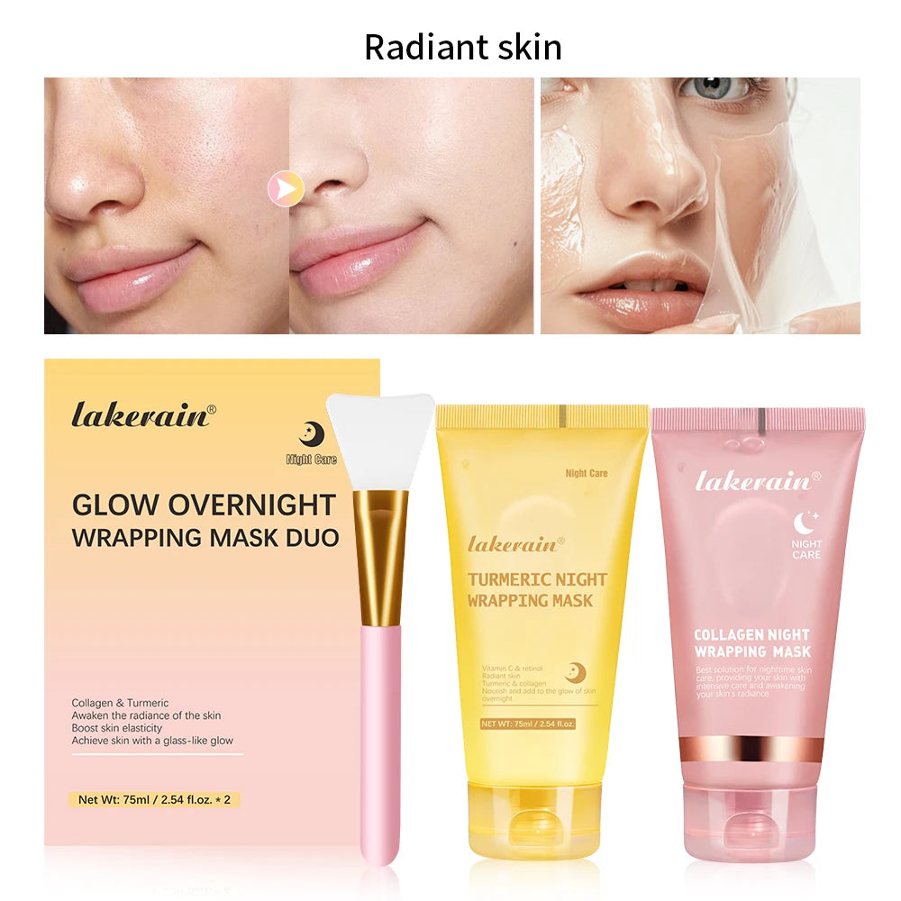 Masque peel-off collagène coréen — Anti-rides, éclat & peau rebondie