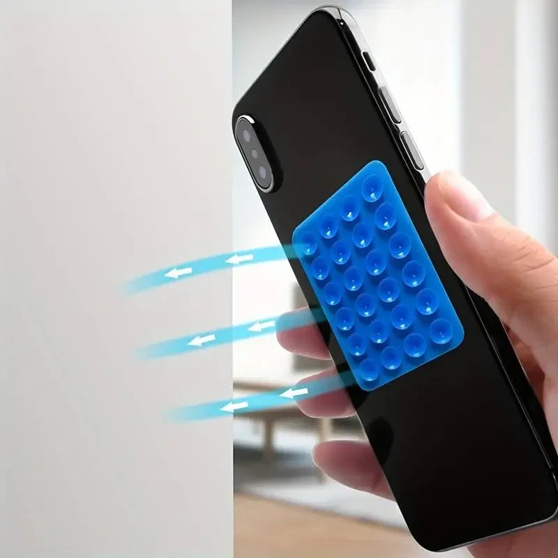Sticker ventouse silicone téléphone — Support adhésif antidérapant multi-surface