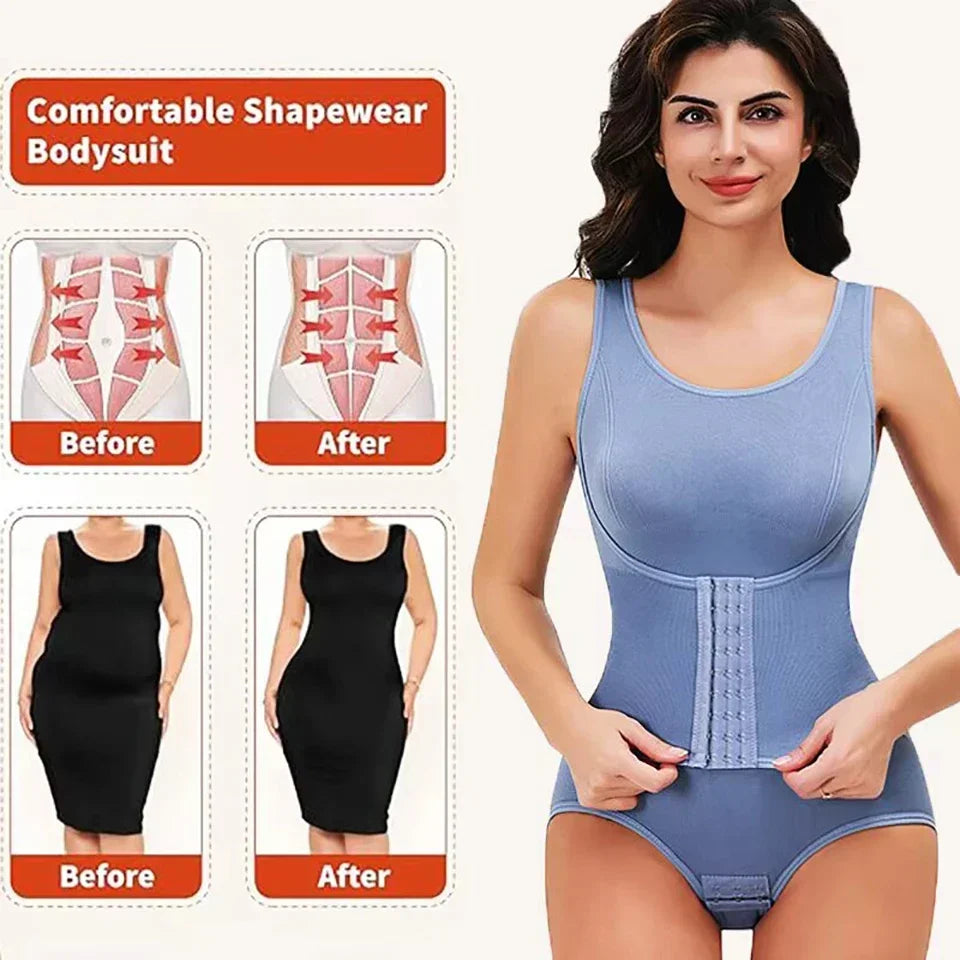 Gaine ventre plat avec ceinture — Corset amincissant & taille sculptée