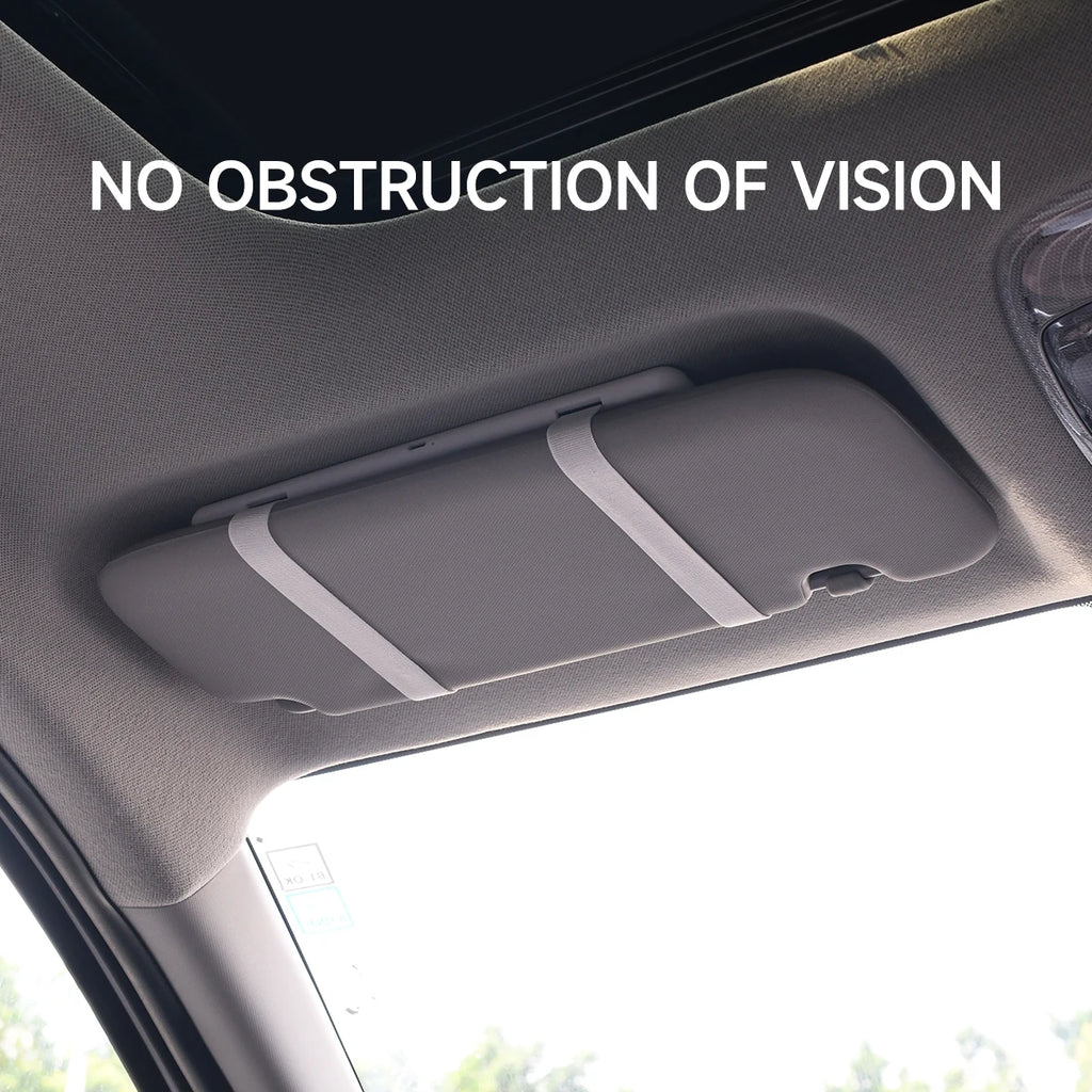 Miroir LED maquillage voiture — Éclairage HD rechargeable, se fixe partout