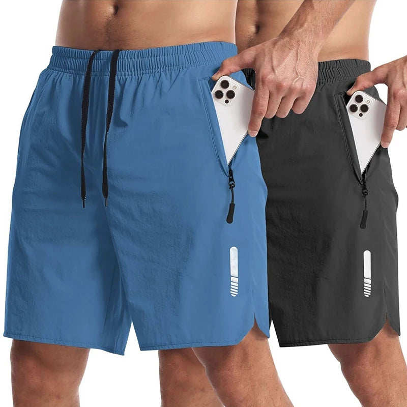 Short sport homme — Running fitness plage léger respirant