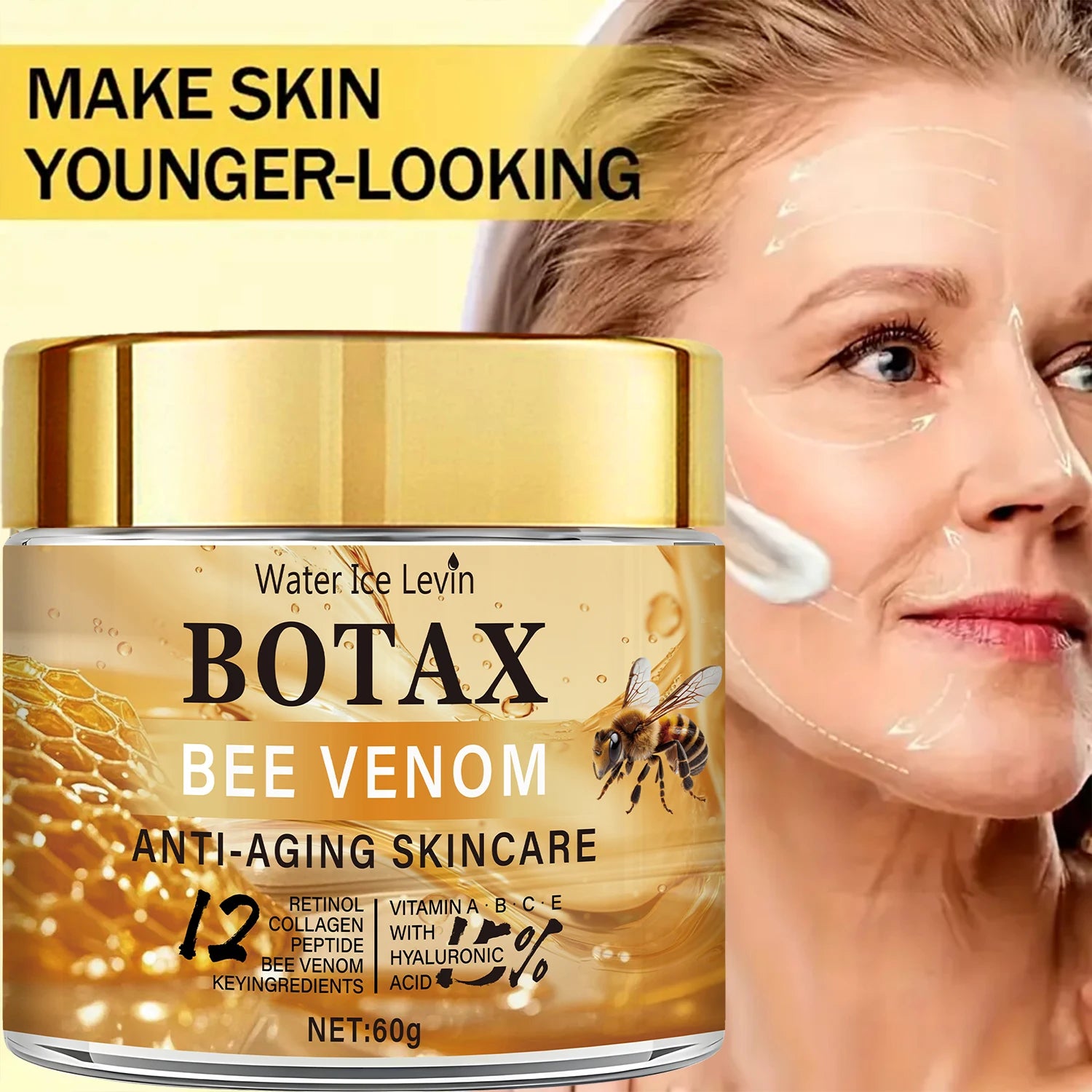 Crème venin d'abeille Botax — Soin anti-rides raffermissant collagène