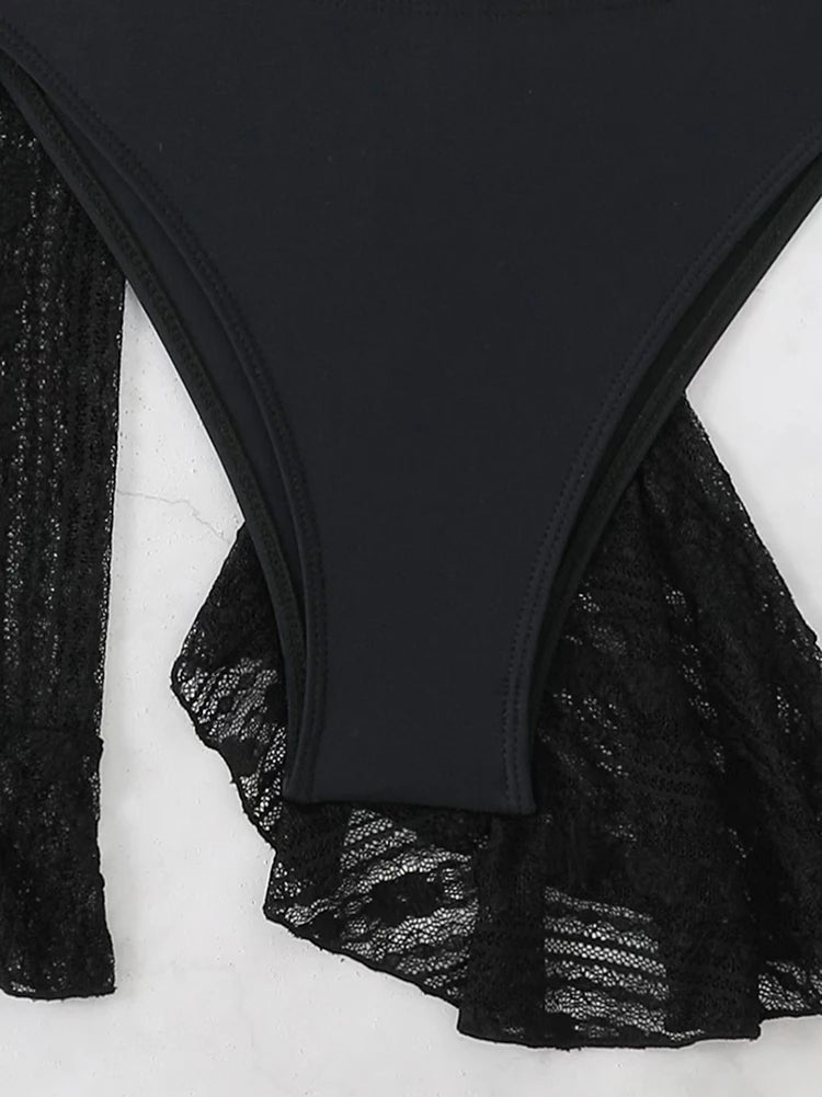 Maillot de bain 4 pièces avec cover-up — Bikini brésilien été 2026