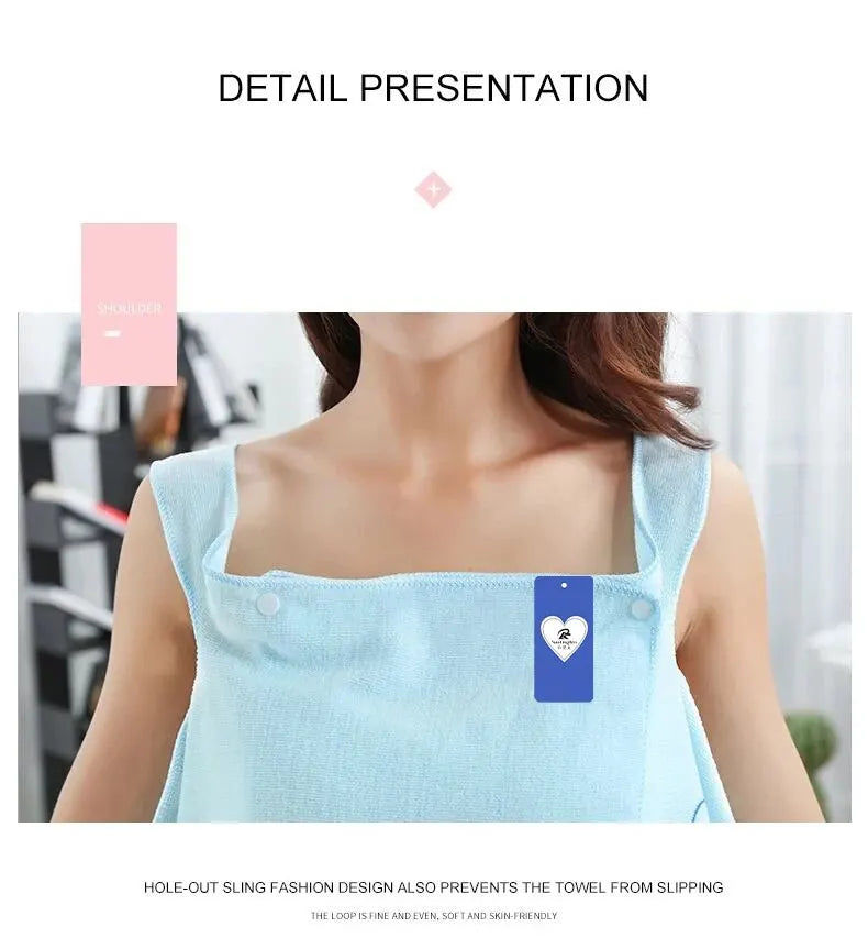 Serviette de bain portée lapin — Jupe absorbante sauna & hammam femme