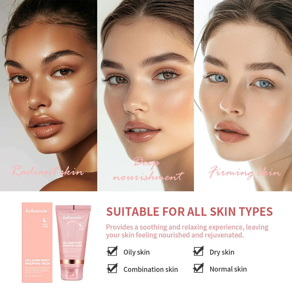 Masque peel-off collagène coréen — Anti-rides, éclat & peau rebondie