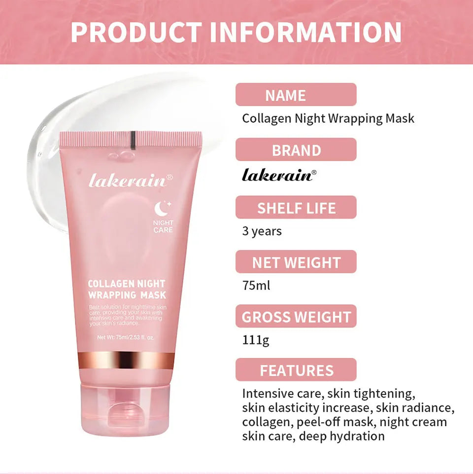 Masque peel-off collagène coréen — Anti-rides, éclat & peau rebondie