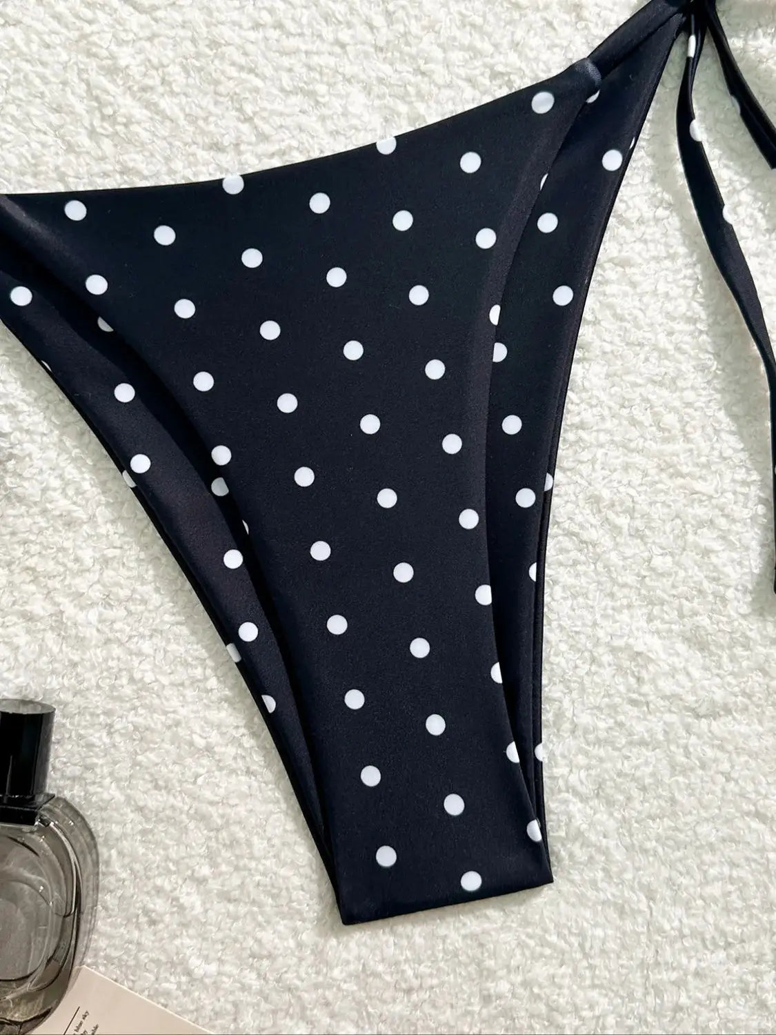 Bikini 2 pièces à pois — Maillot style américain noir & blanc