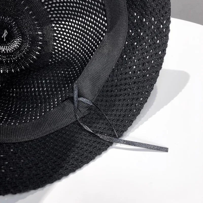 Bob uni à large bord — Chapeau de plage anti-UV femme