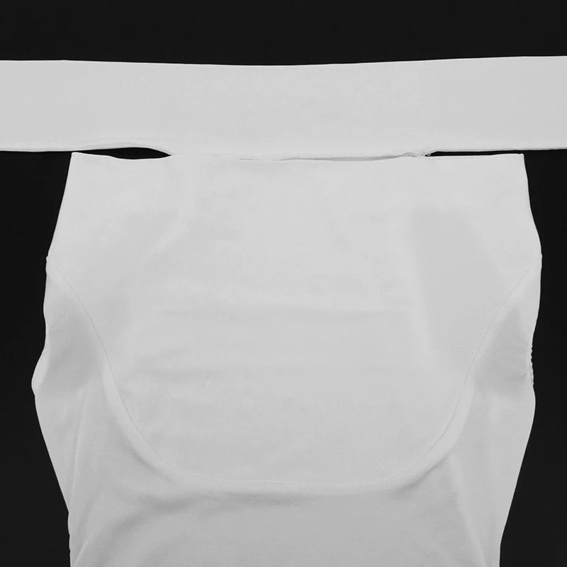 Débardeur côtelé slim sans manches — Top bandage col V femme streetwear